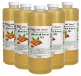 Almond Sweet Oil - 5 Quarts (5 x 32 oz) - Food Grade - Non GMO - No Additives