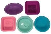 Silicone Individual Soap Molds - 5 Pack - variety and random