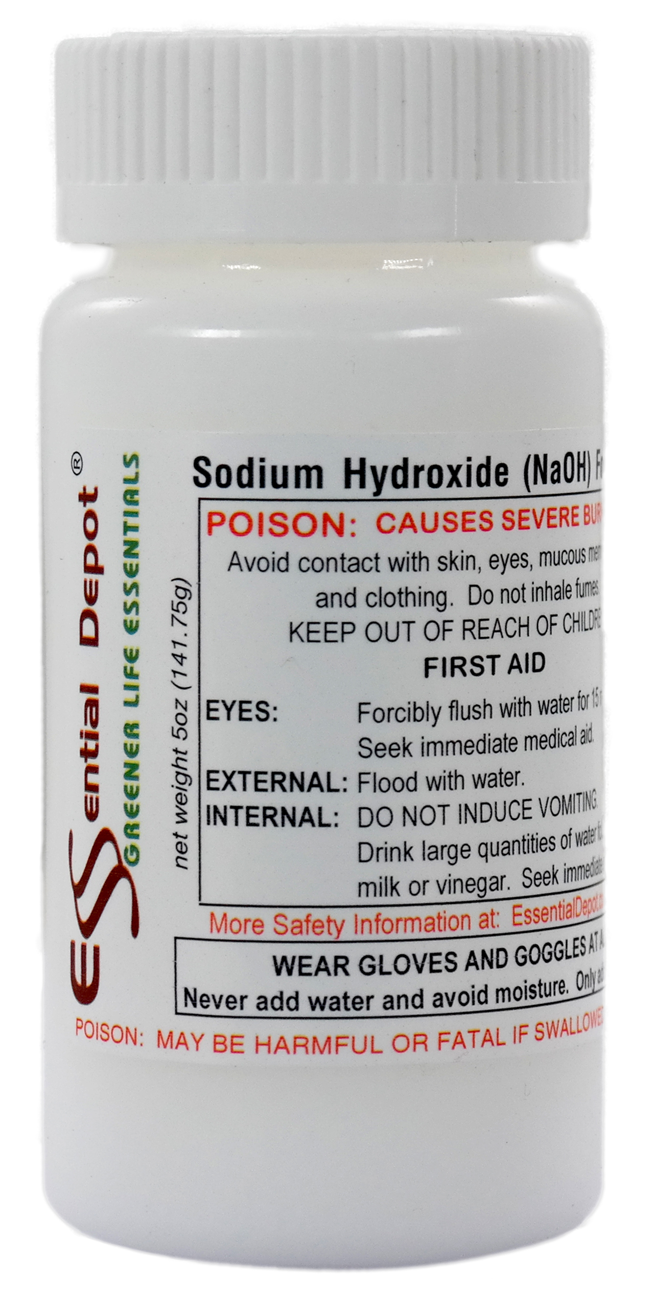 Sodium Hydroxide Lye Micro Beads - Food Grade - USP - 1 lb: Essential Depot
