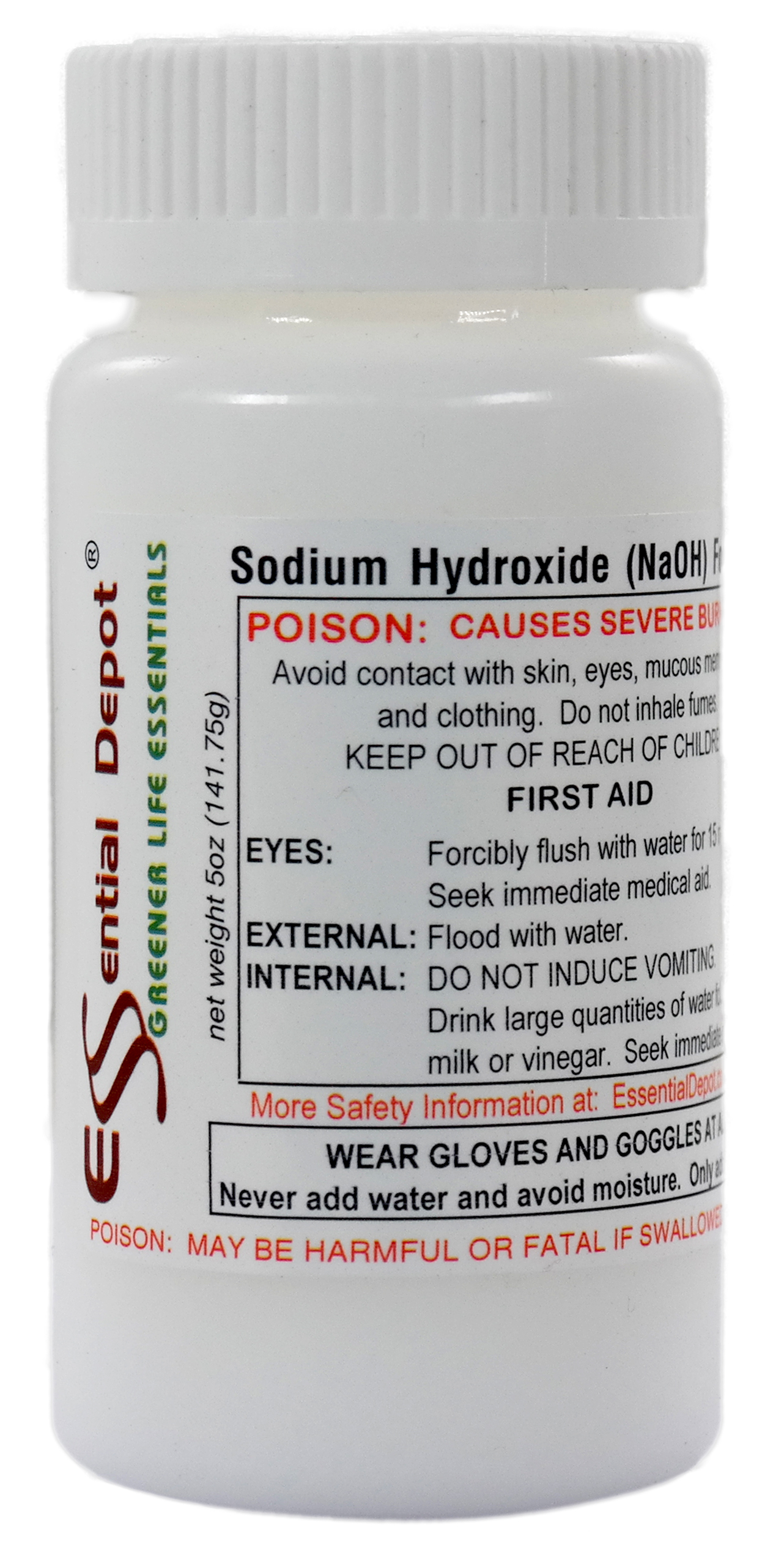 Sodium Hydroxide Lye Micro Beads - Food Grade - USP - 4 lbs - 2 x