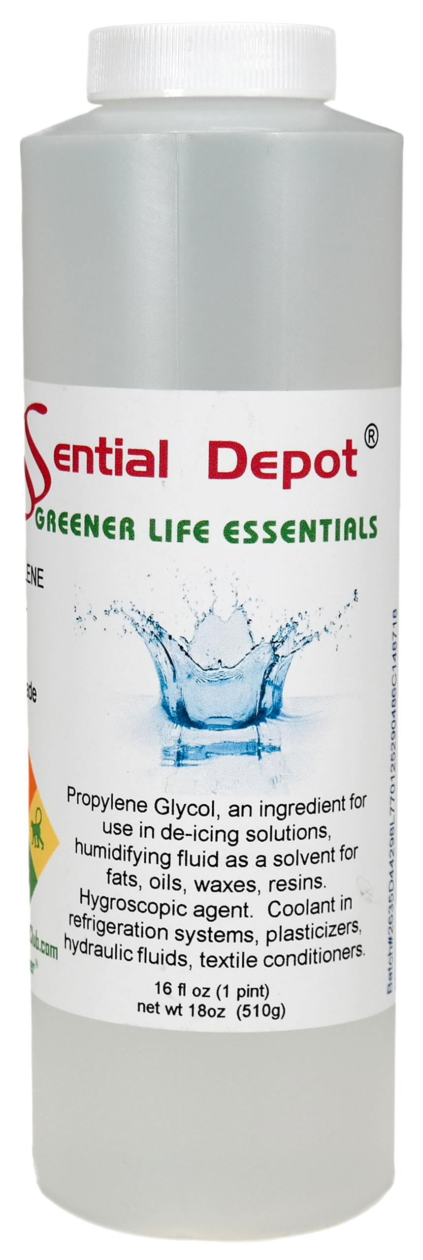 Sodium Hydroxide Lye - Food Grade - USP - 1.25 lb - 4 x 5 oz. Bottles