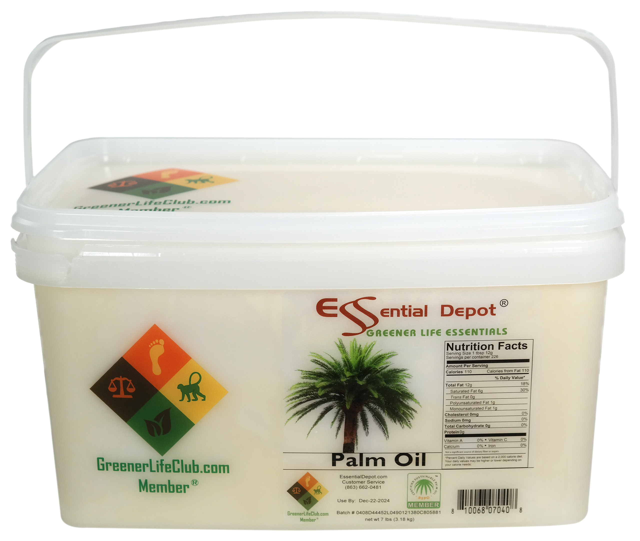 thumbnail image 2 of Essential Depot Palm Oil Rspo Certified Sustainable Food Grade Kosher 2 of 12