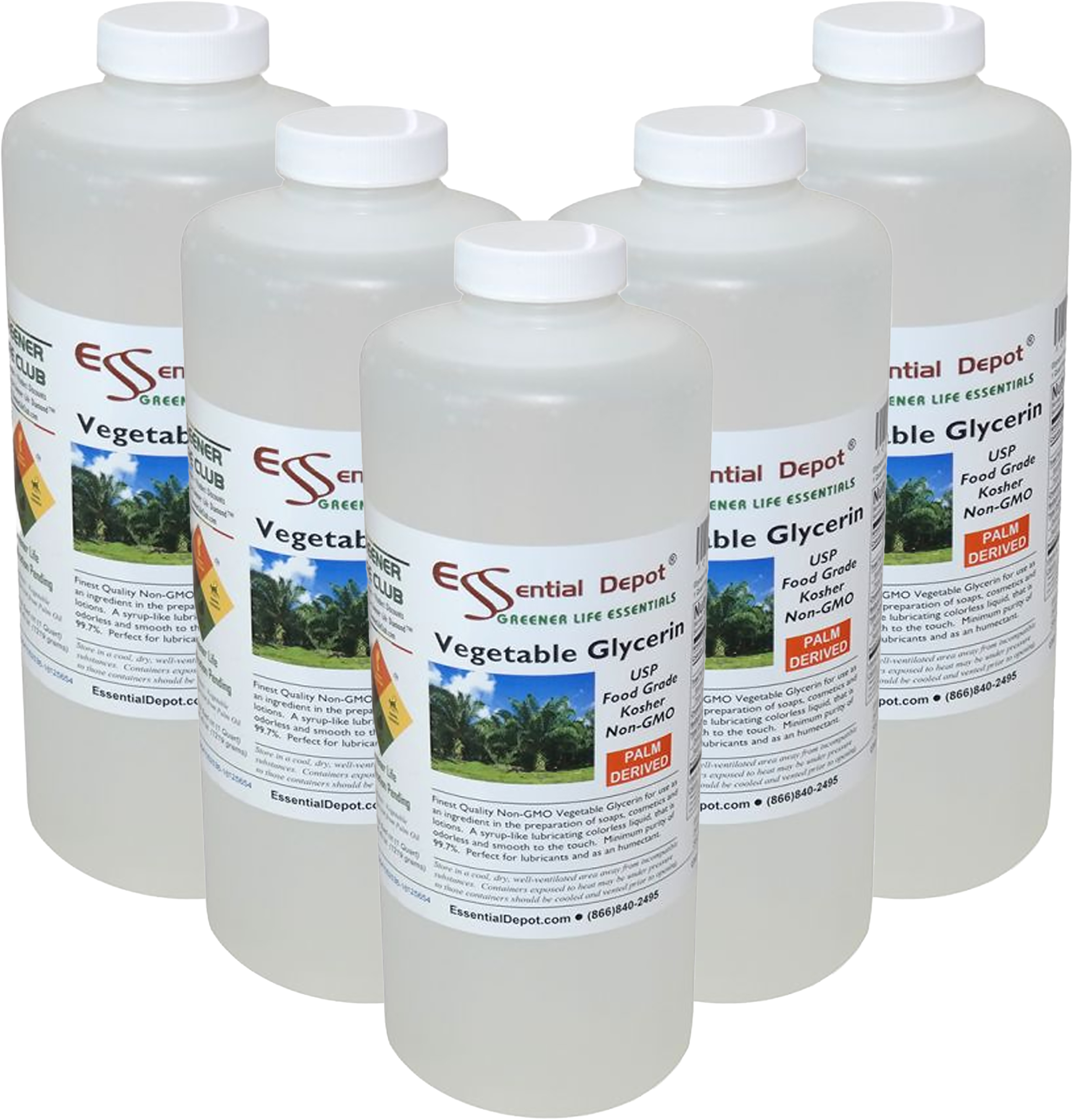 Glycerin Vegetable 5 Quarts (43 oz. net wt per container) Non GMO