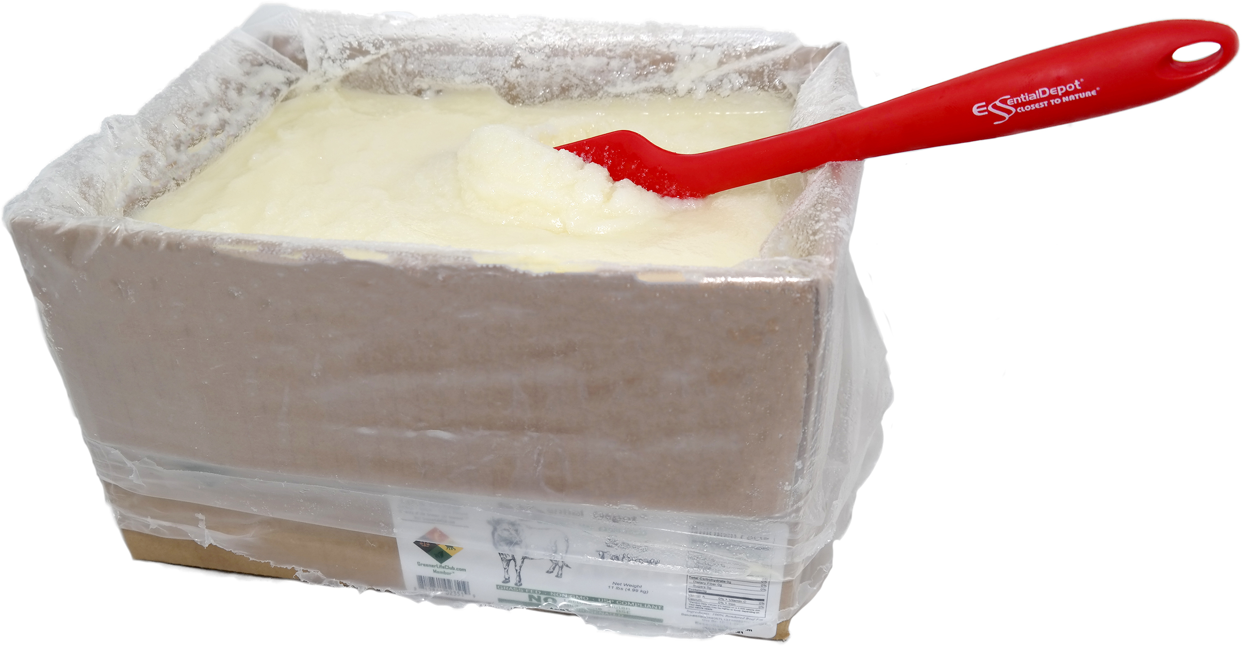 Beef Tallow 11 lbs (176 oz nt wt) GRASS FED Not Hydrogenated