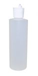 8oz Natural Cylindrical Bottle (HDPE-20g) With White Flip Top Cap 24/410<br /><br /> <table cellspacing=
