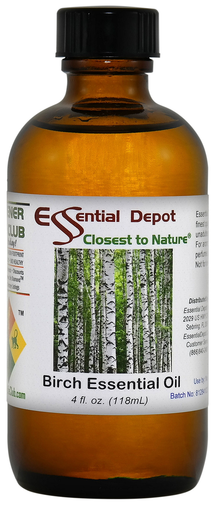 Birch Essential Oil 4 oz. Essential Depot