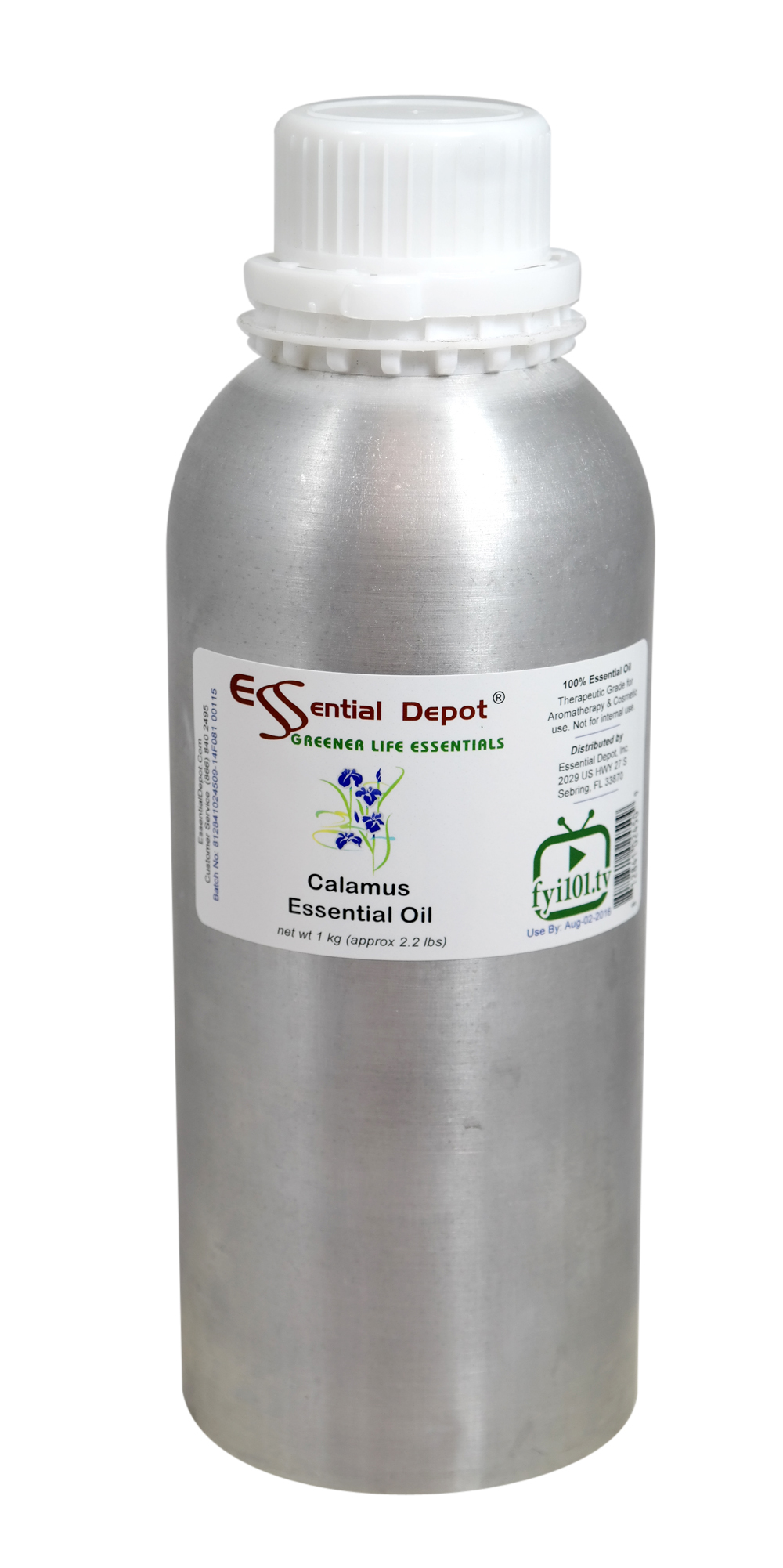 Calamus Essential Oil - 1 kg. - Approx 2.2 lbs. - FREE US SHIPPING