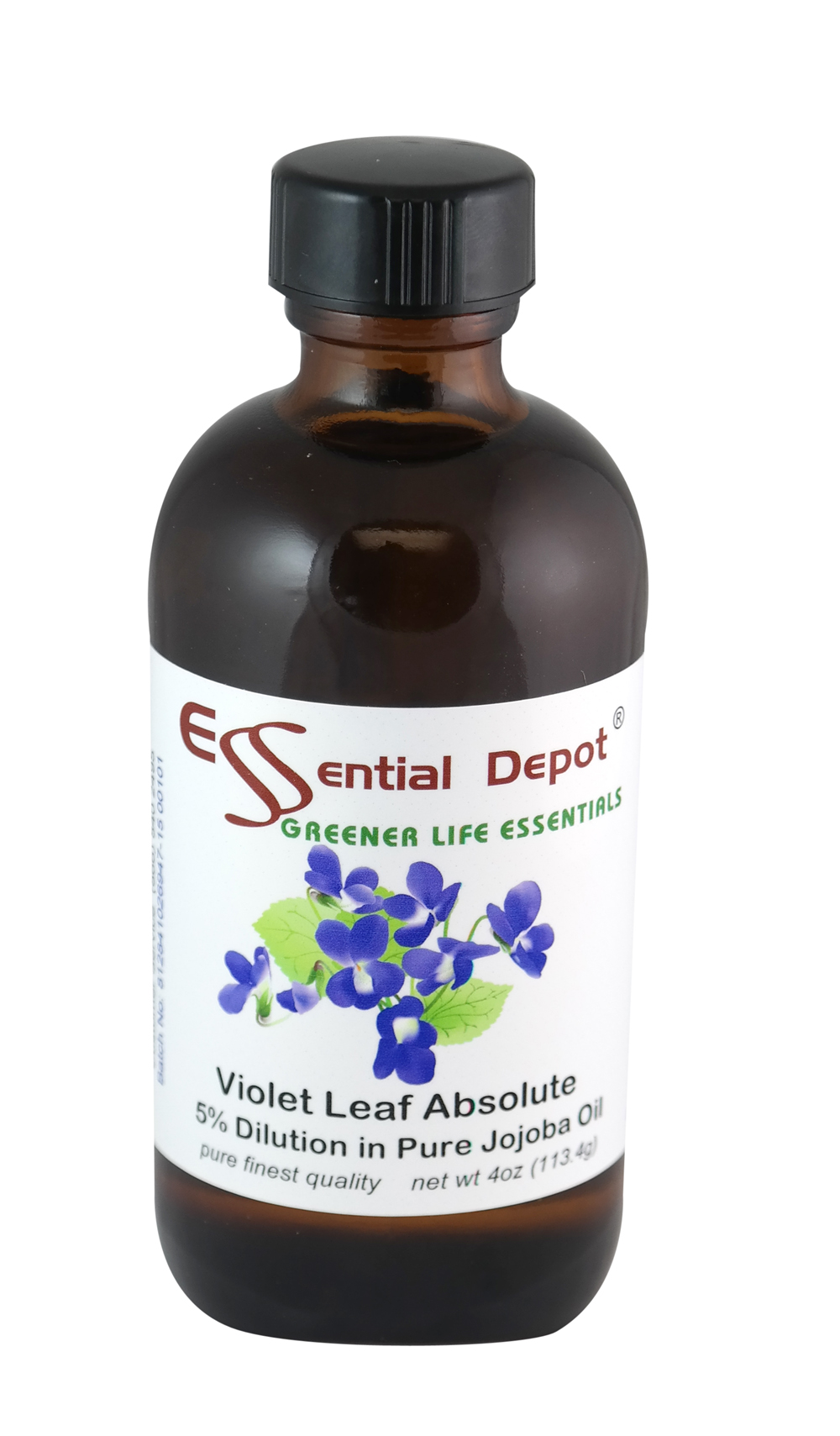 Violet Leaf Essential Oil 5 Dilution in Pure Jojoba 4oz Essential Depot