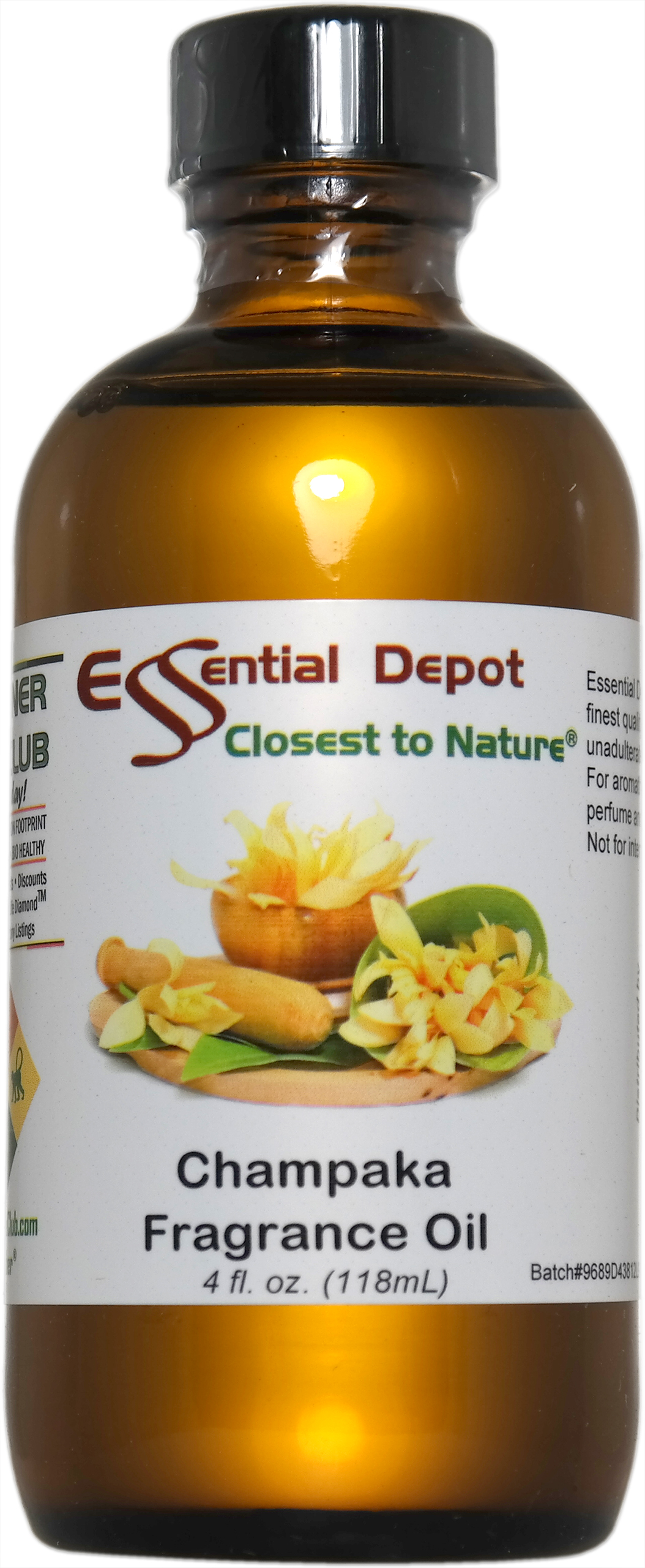 Champaka Fragrance Oil 4 oz. also known as Nag Champa Champaka Fragrance Oil 4 oz. also known as Nag Champa