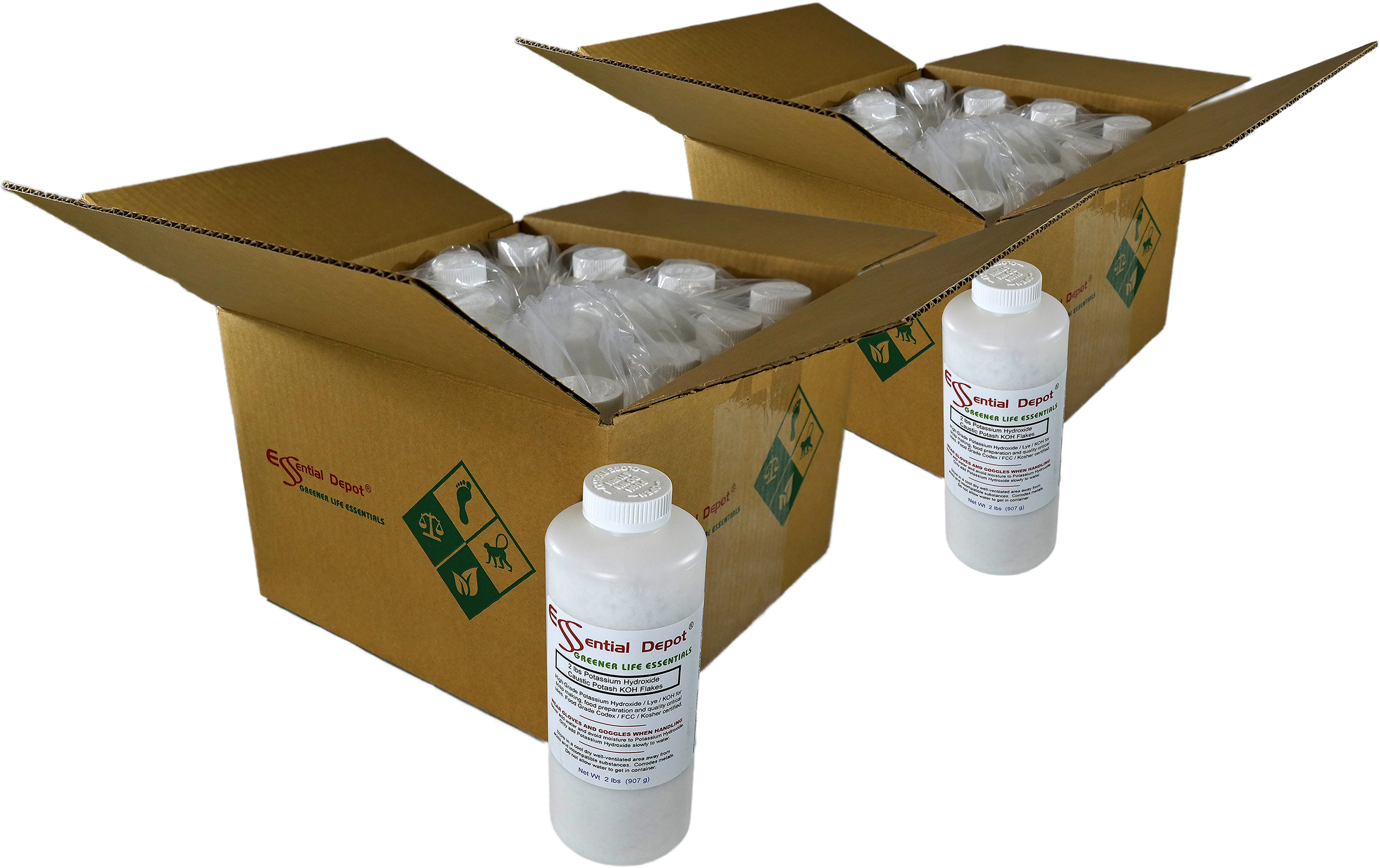 Potassium Hydroxide Flakes KOH, Caustic Potash Anhydrous KOH Dry