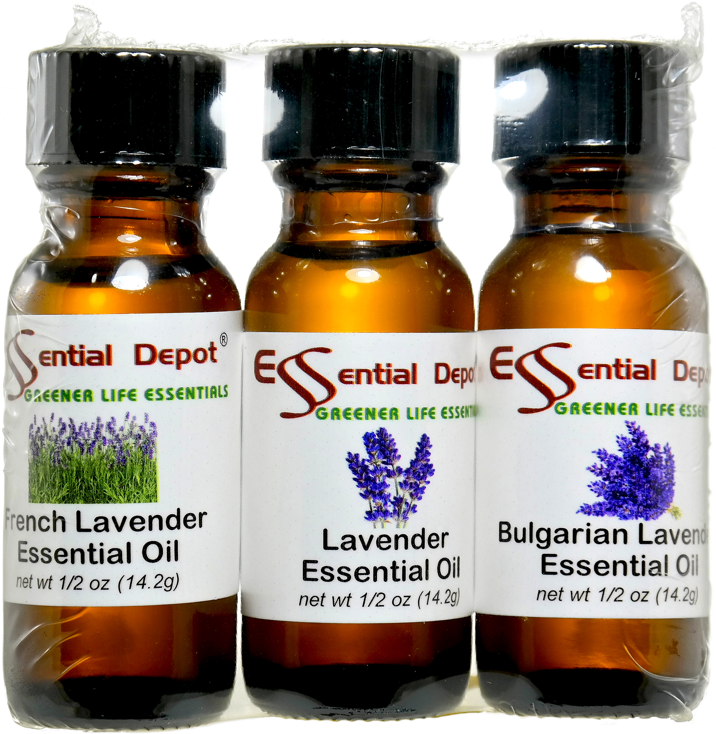 A Lavender Essential Oil Sample Pack (3 various Lavender Essential Oils) Essential Depot