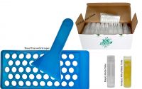 50 Balm Tube Tray (HDPE) - 50 Balm Tubes & Caps (HDPE) - 50 Seal Sleeves (PP) - Scraper (PP)