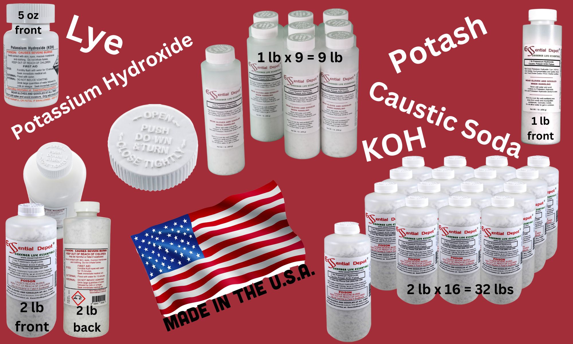 Potassium Hydroxide // Raw Materials // AURORA Cleaning Supplies