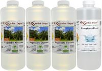 3 Quarts Vegetable Glycerin + 1 Quart Propylene Glycol - FREE US SHIPPING