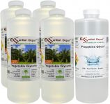 4 Quarts Vegetable Glycerin + 1 Quart Propylene Glycol - FREE US SHIPPING