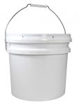 1 Gallon White Open Head Pail With Lid