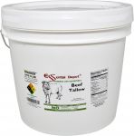 Beef Tallow - 128 oz nt wt in 1 Gallon container - GRASS FED - Not Hydrogenated - Non-GMO - USP Compliant - FREE from LACTOSE-GLUTEN-GLUTAMATE-BSE