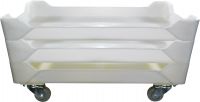 2nd Generation Stackable Soap Drying Tray - 3 Trays (1 dolly tray w/wheels + 2 trays w/o wheels) -  Tray holds 100+ bars!
