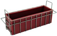 Silicone Soap Mold - COLOR RED + Stainless Steel Stackable Basket