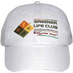Greener Life Club Baseball White Cap